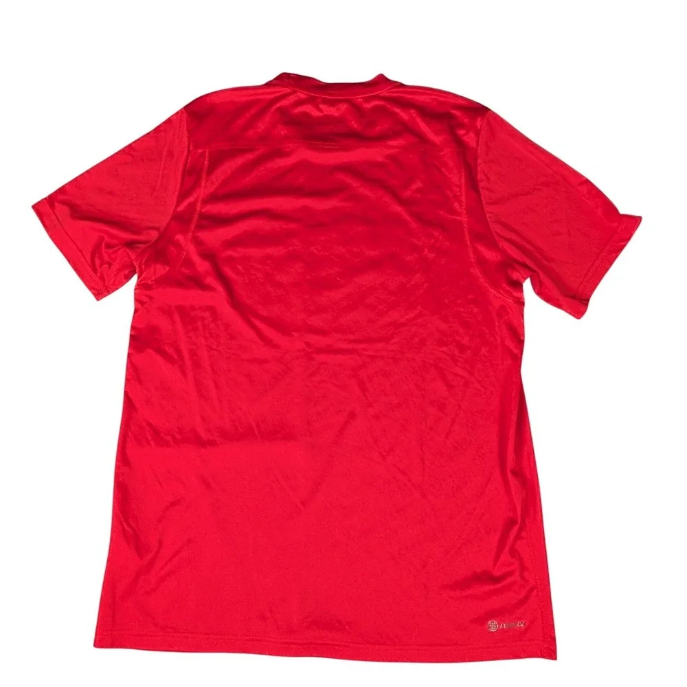 Adidas MidAmerica Nazarene University Pioneers Basketball Red Shirt HG4960 Mens - Picture 3 of 11